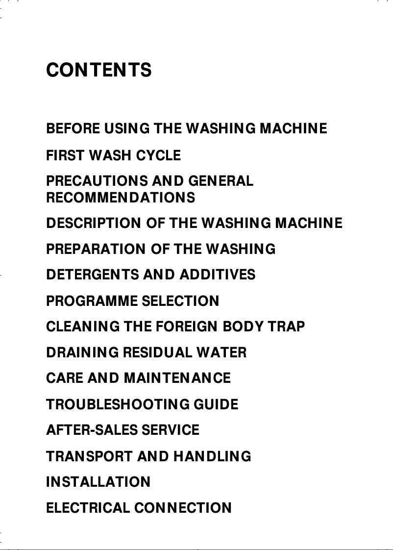 Page 1 of the manual User Manual Smeg S600TL1