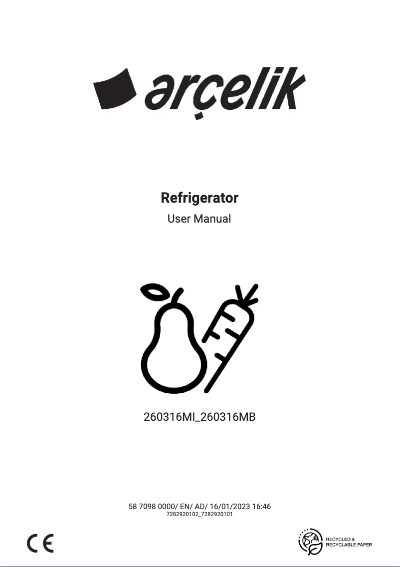 First page image of the manual for 260316 MI