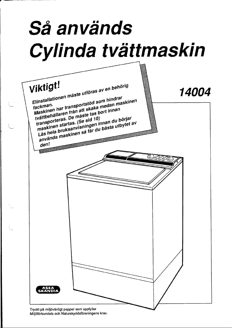 First page image of the manual for 14004