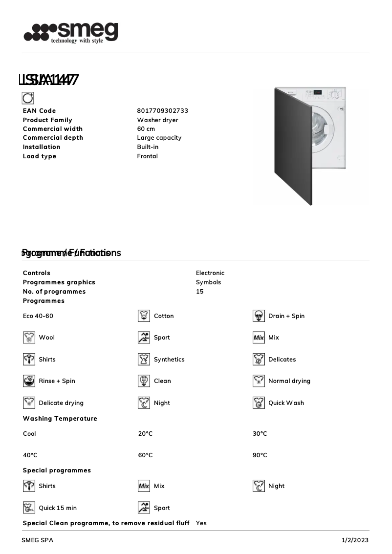 First page image of the manual for LSIA147