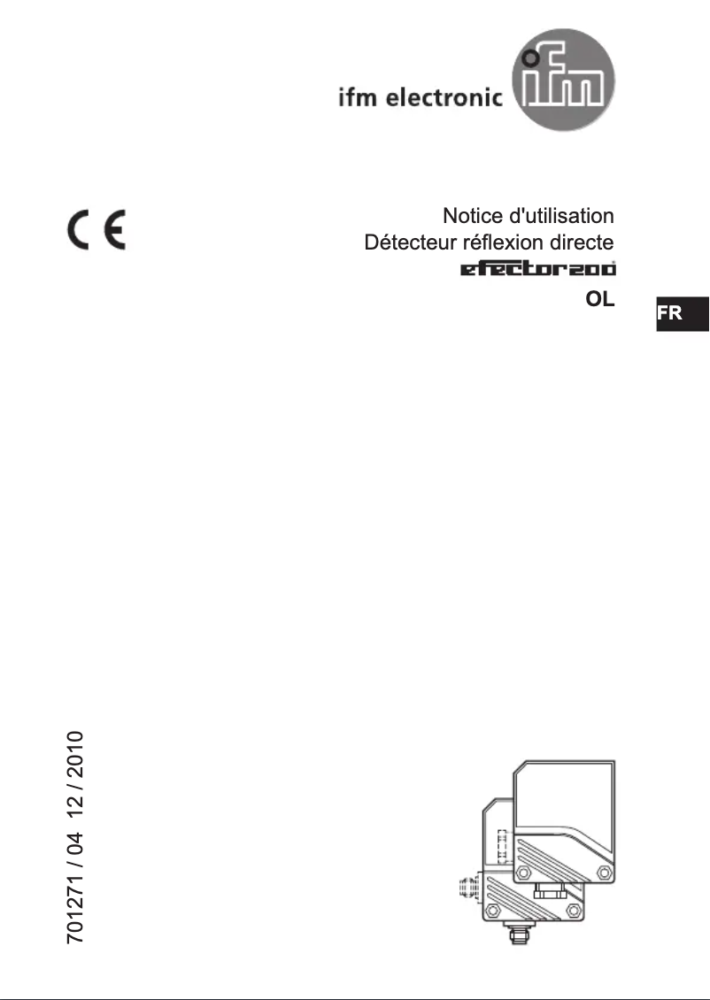 Page 1 of the manual User Manual IFM OL0005