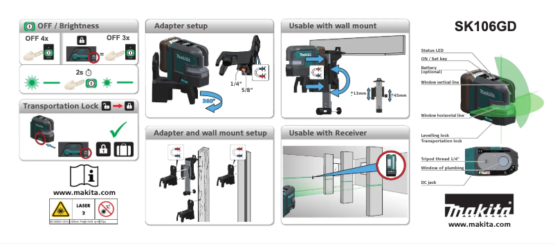 First page image of the manual for SK106GDZ