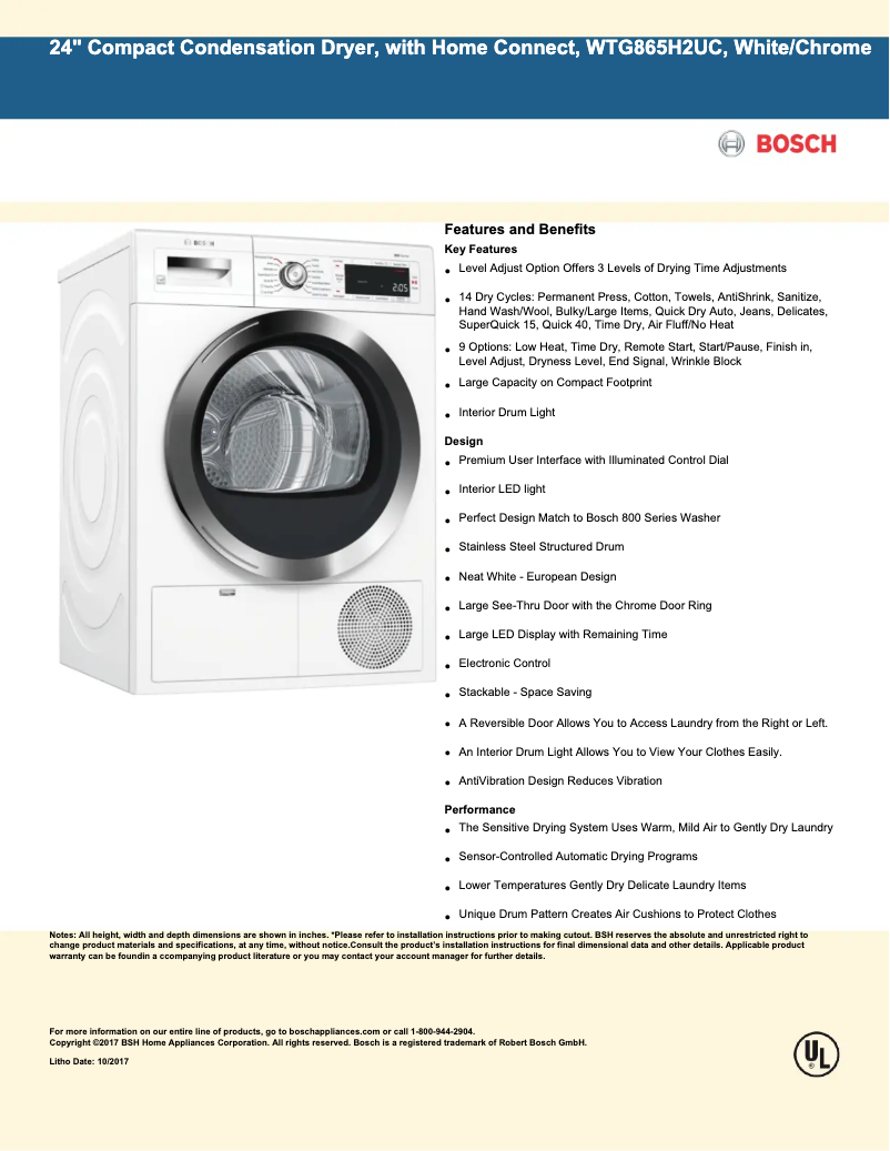 First page image of the manual for WTG865H2