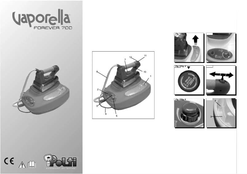 Page 1 of the manual User Manual Polti Forever 700