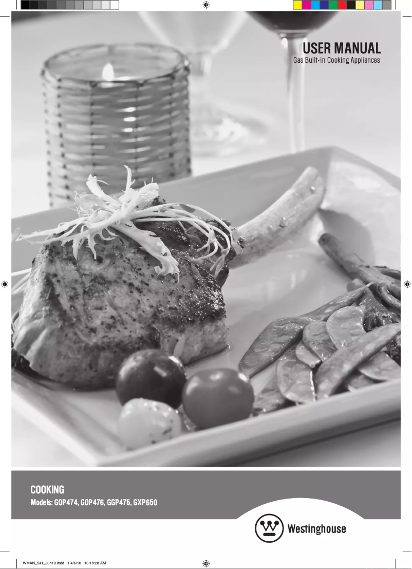 First page image of the manual for GXP650S