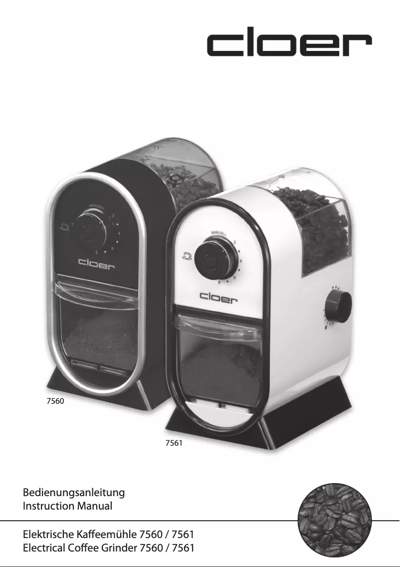 First page image of the manual for 7560