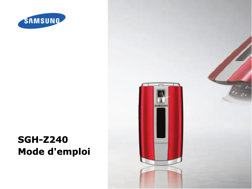 Page 1 of the manual User Manual Samsung SGH-Z240