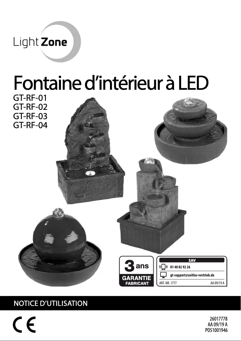 First page image of the manual for GT-RF-04