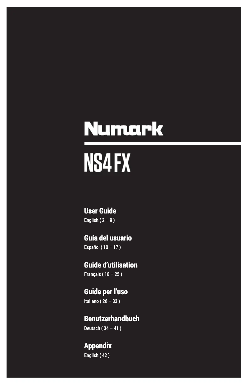 First page image of the manual for NS4FX