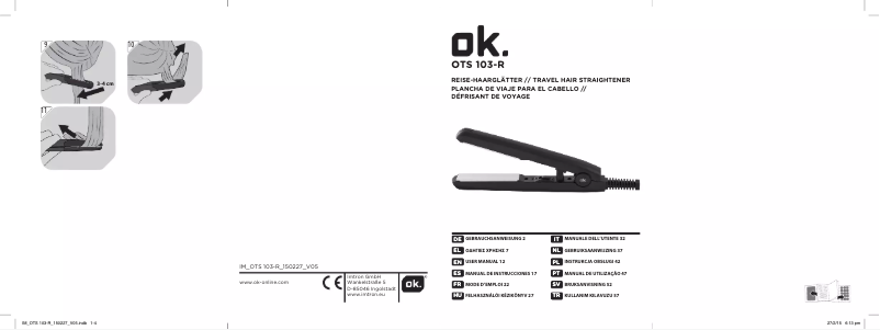 Page 1 of the manual User Manual OK OTS 103-R