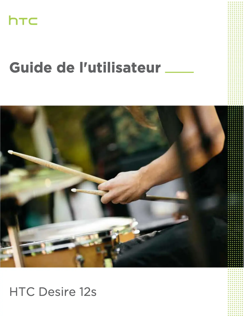 Image de la première page du manuel de l'appareil Desire 12s