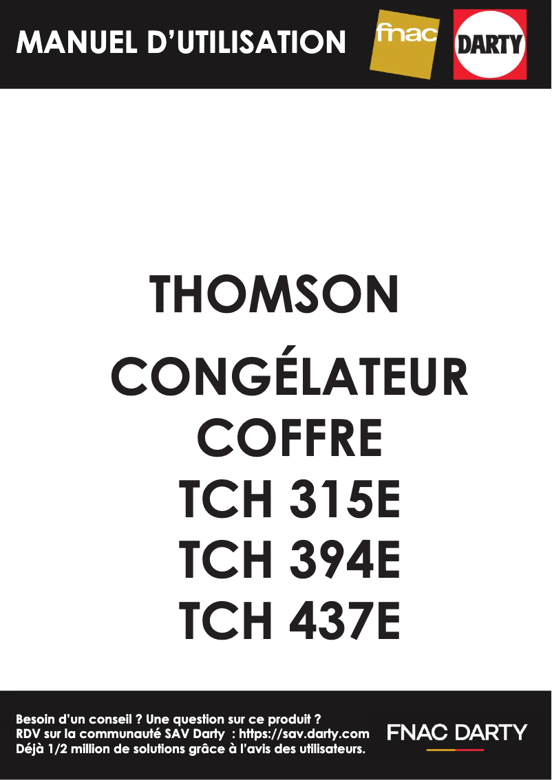 First page image of the manual for TCH394E
