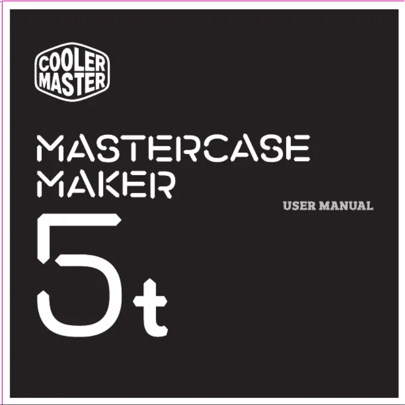 First page image of the manual for MasterCase Maker 5