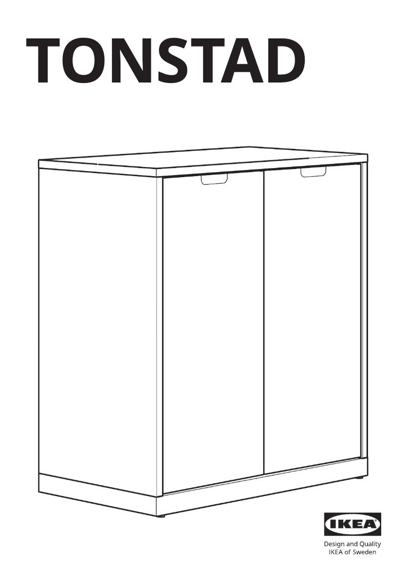 Page 1 of the manual User Manual Ikea TONSTAD 904.887.13