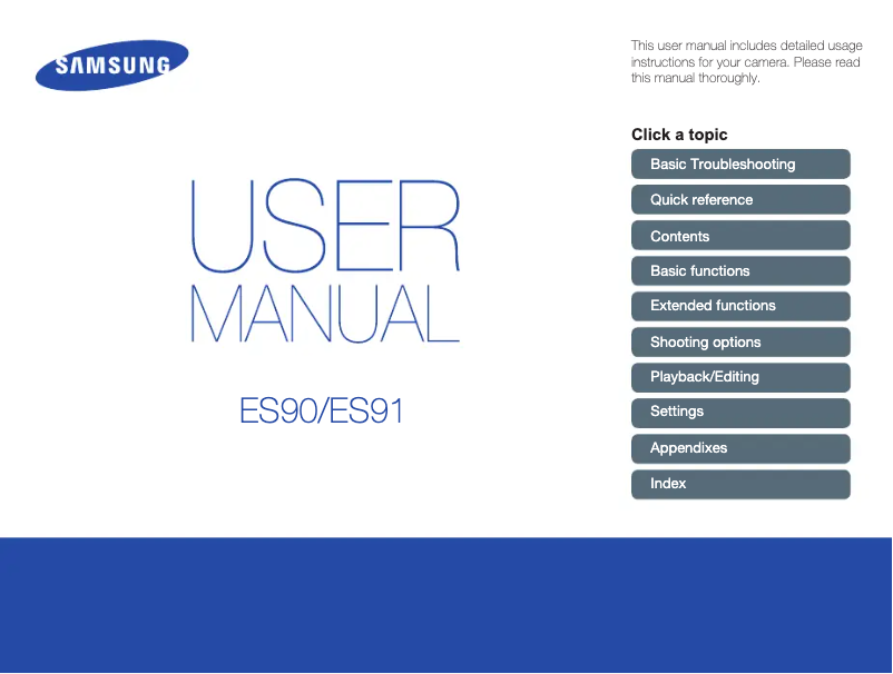 Page 1 of the manual User Manual JBL ES90