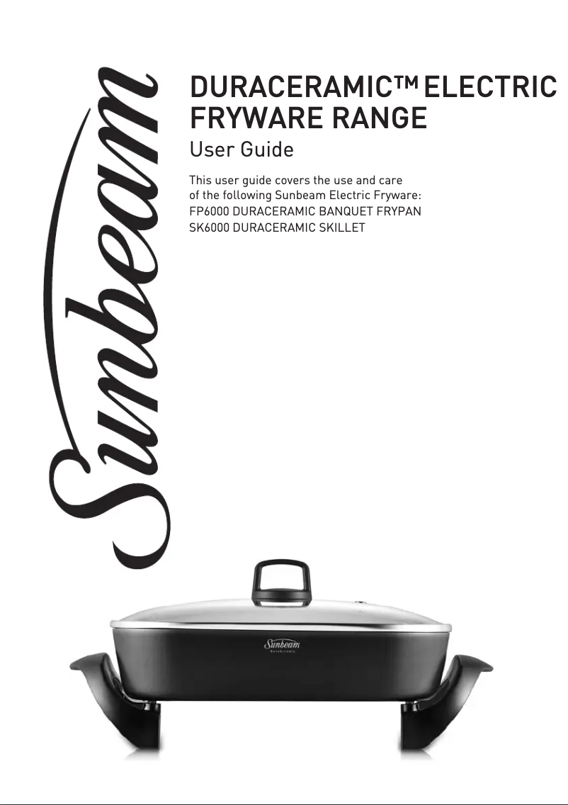 First page image of the manual for DuraCeramic SK6000