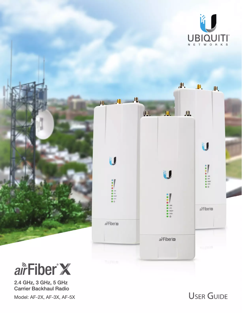Image de la première page du manuel de l'appareil airFiber X AF-2X