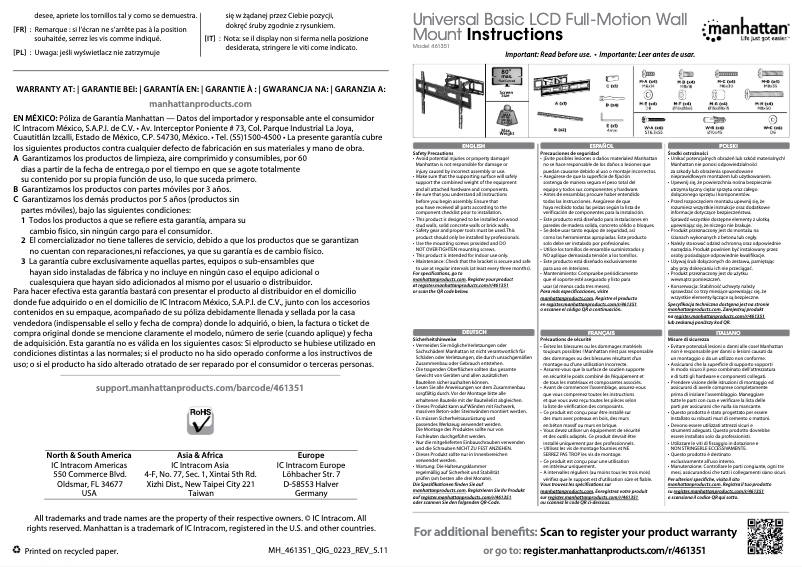 First page image of the manual for 461351