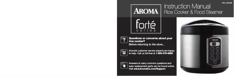 Page 1 of the manual User Manual Aroma ARC-2000SB