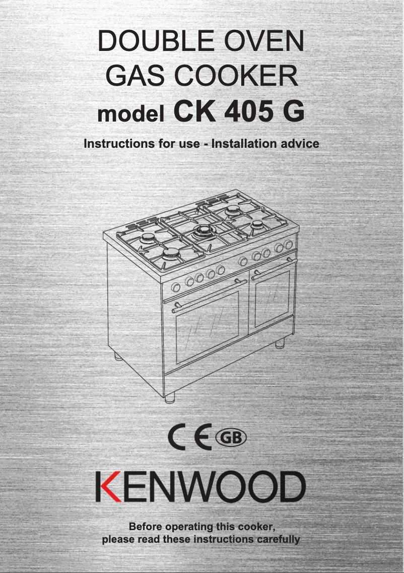 Page 1 of the manual User Manual Kenwood CK 405 G