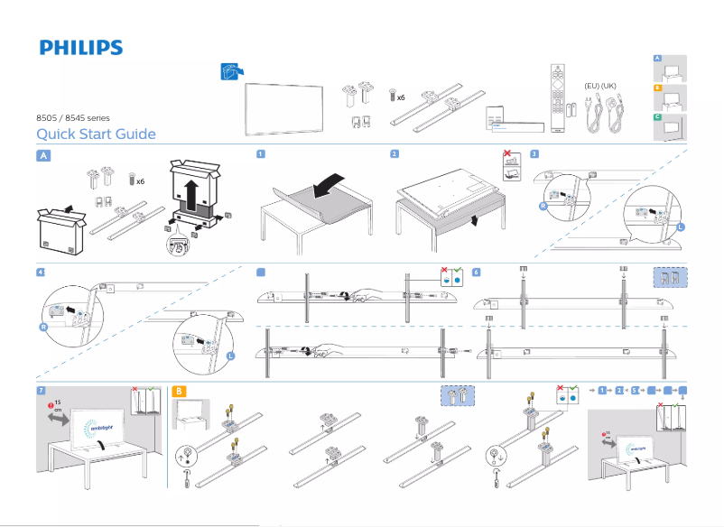 First page image of the manual for 70PUS8545