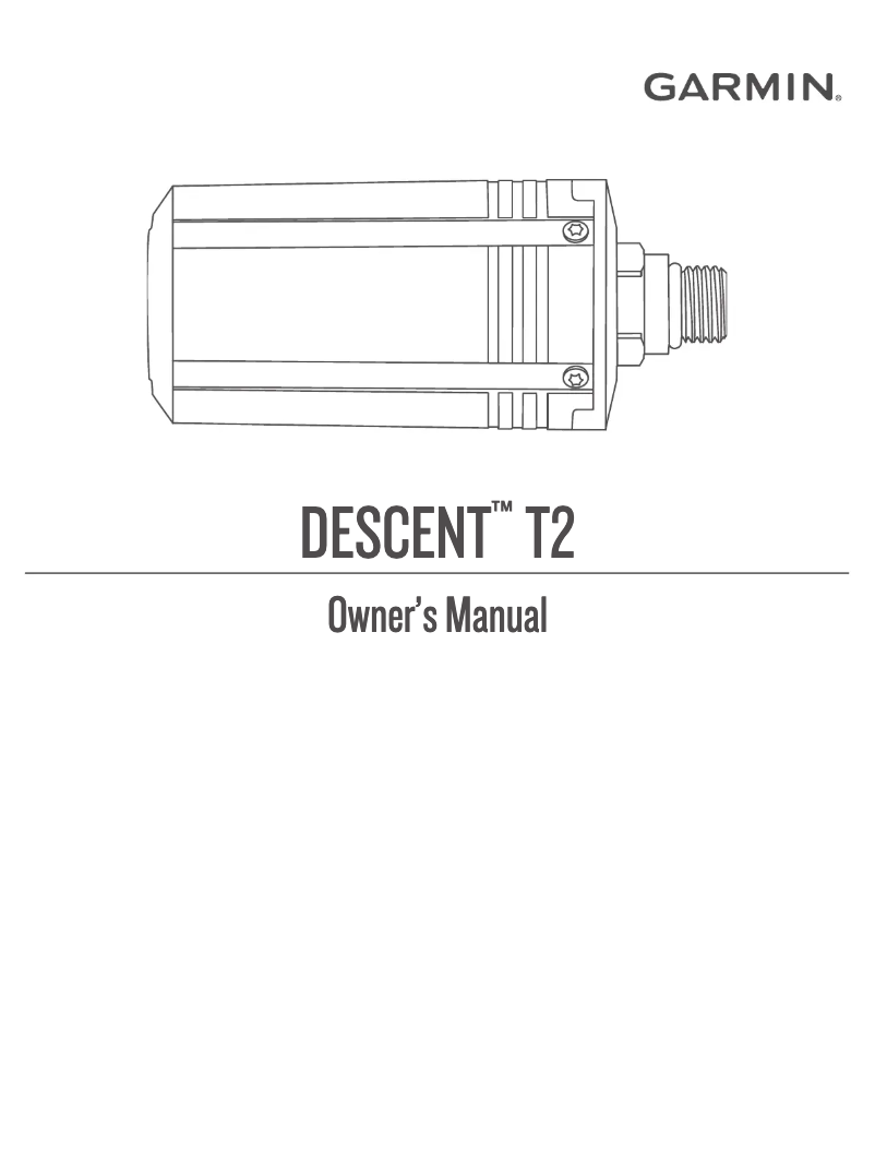 First page image of the manual for Descent T2