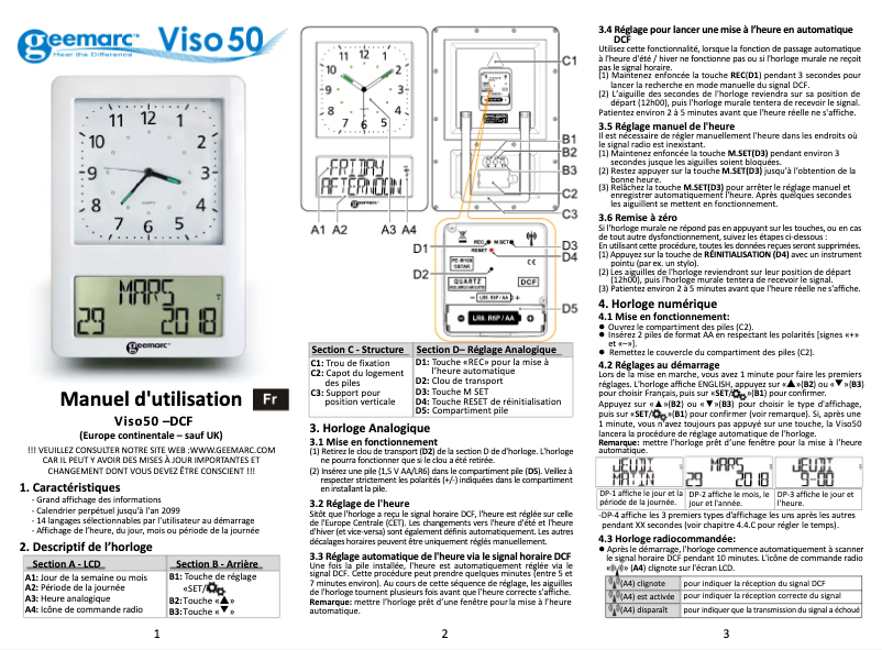 Image de la première page du manuel de l'appareil VISO 50