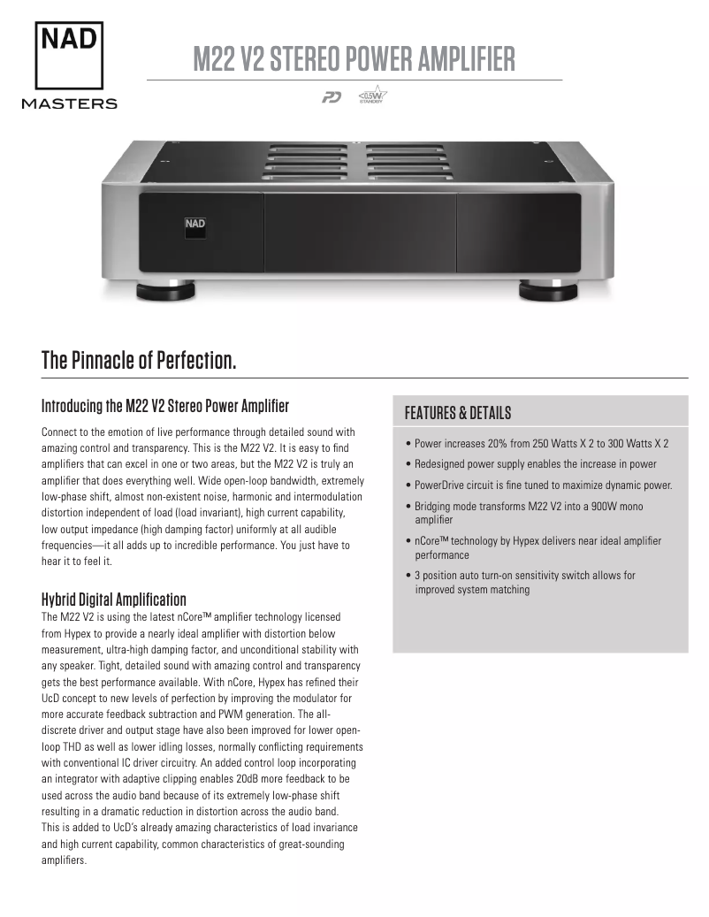 First page image of the manual for М22 V2
