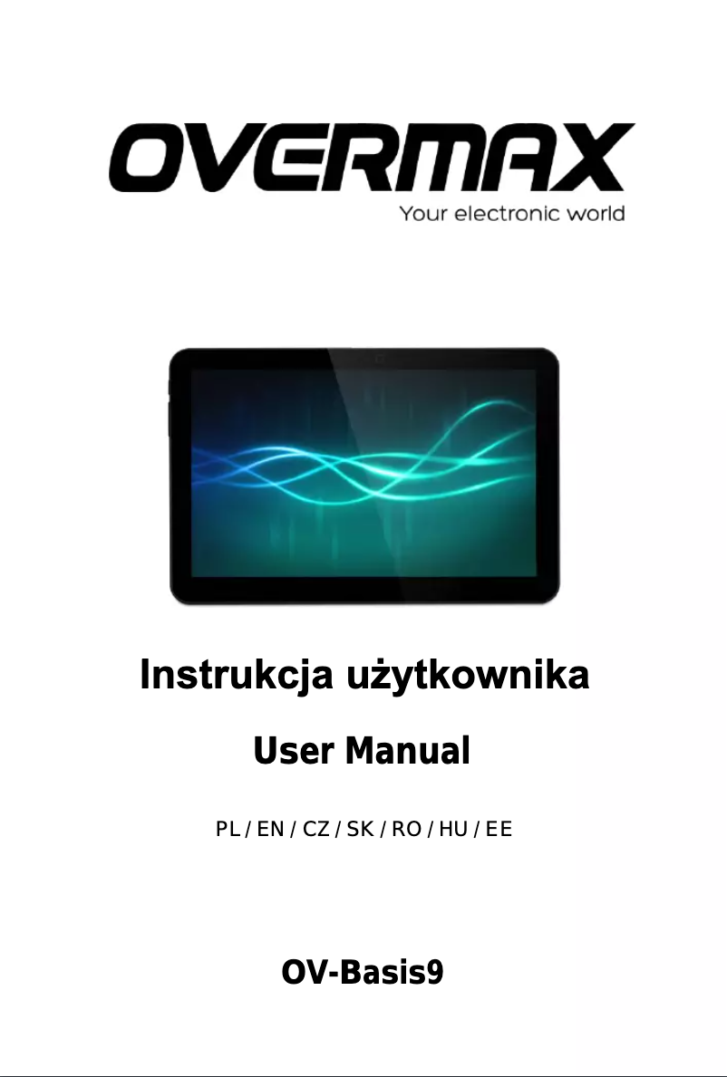 Page 1 of the manual User Manual Overmax Basis 9