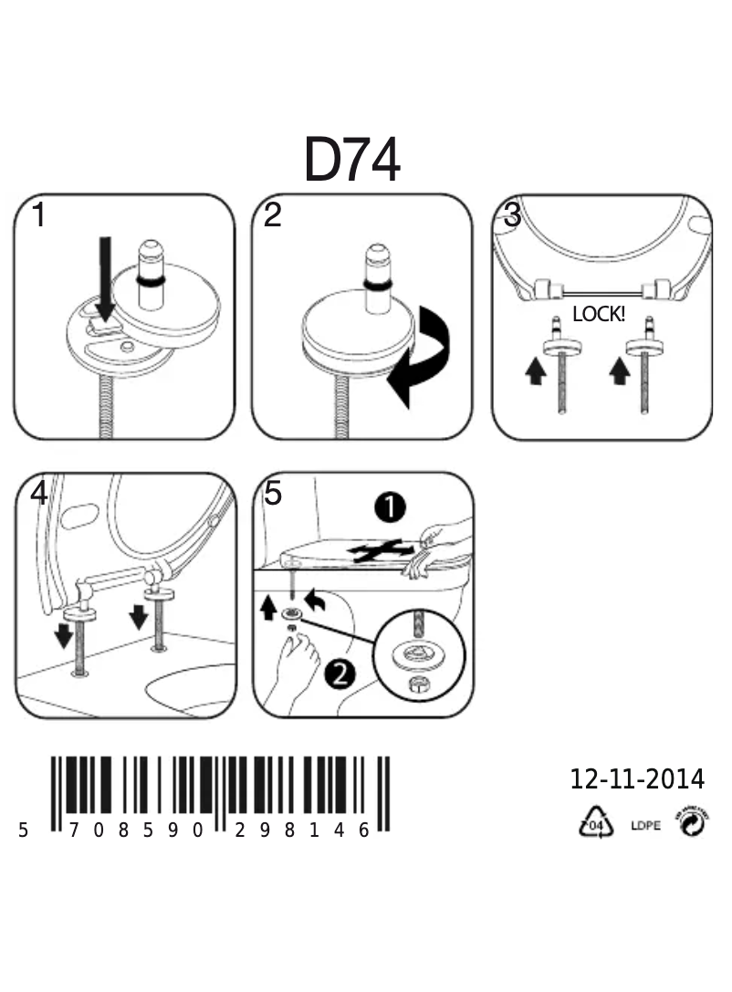 Page 1 of the manual User Manual Pressalit 722