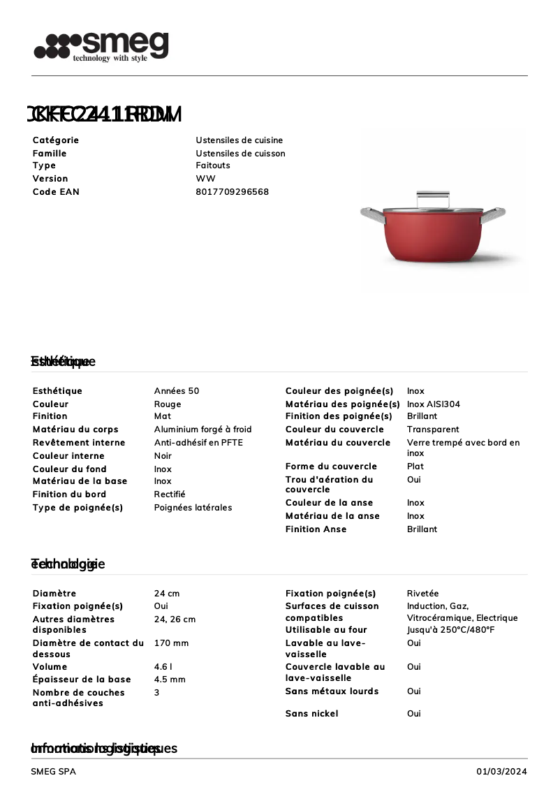 First page image of the manual for CKFC2411RDM