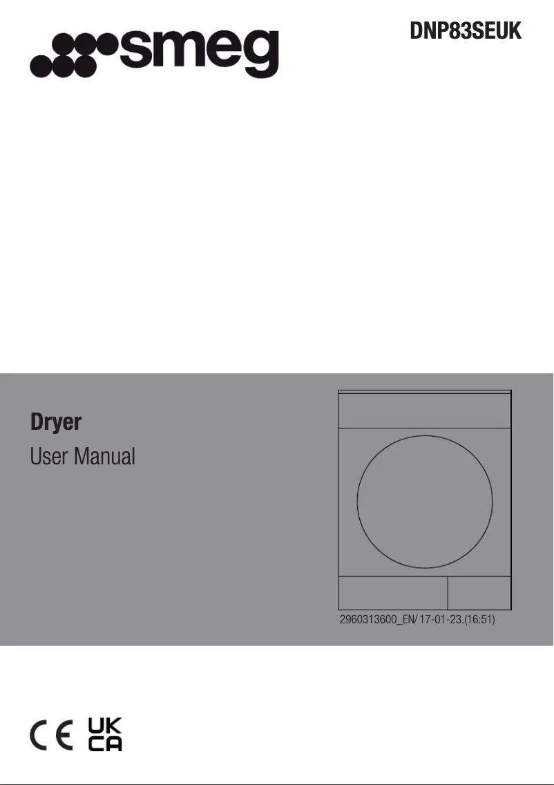 First page image of the manual for DNP83SEUK