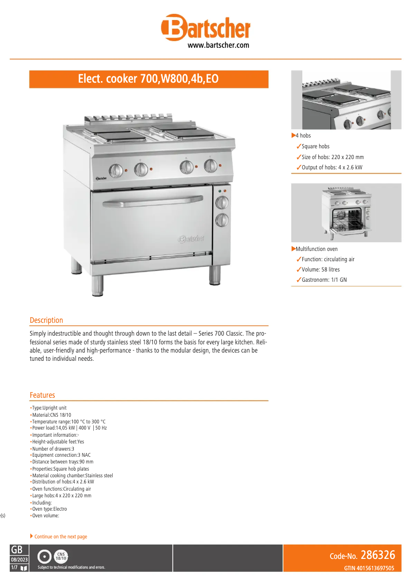 First page image of the manual for 286326