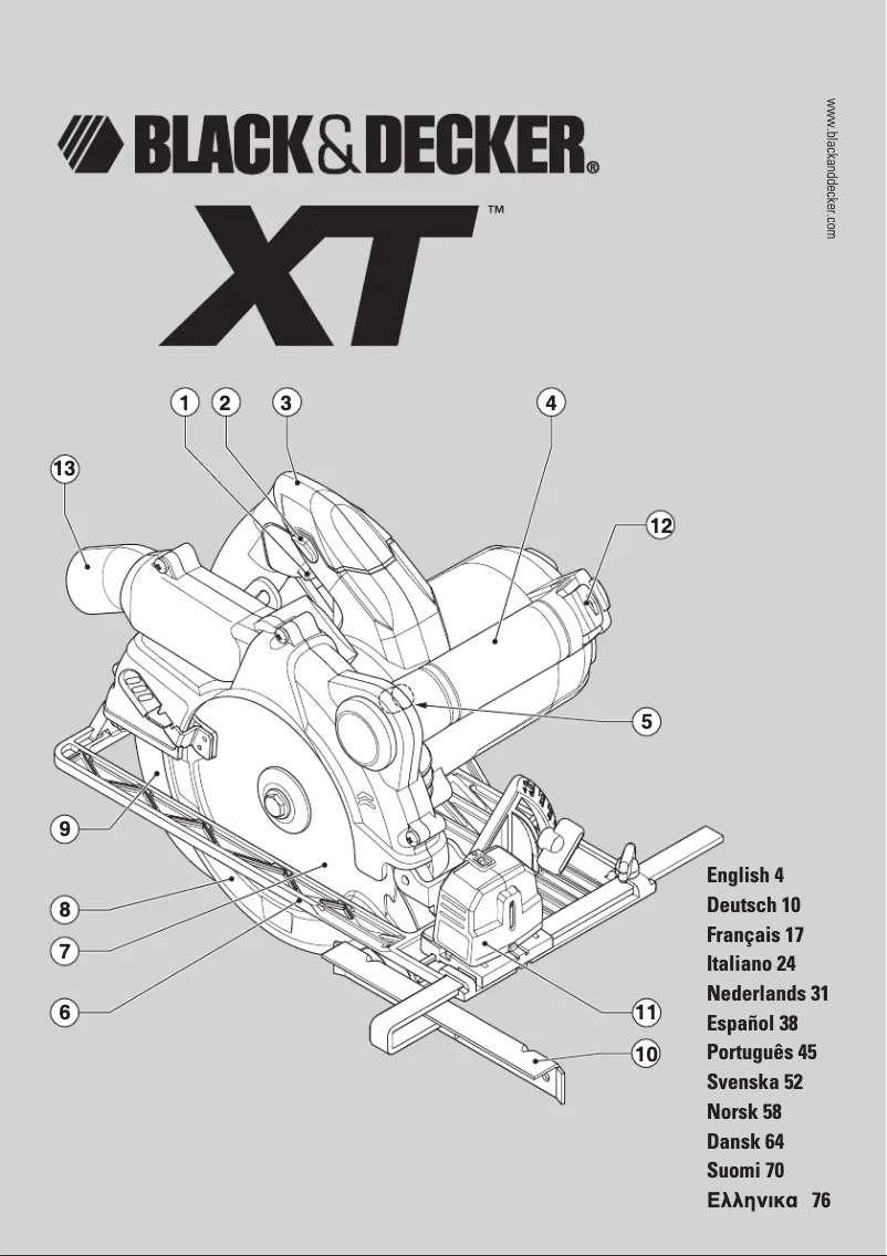 First page image of the manual for XTS1660KA
