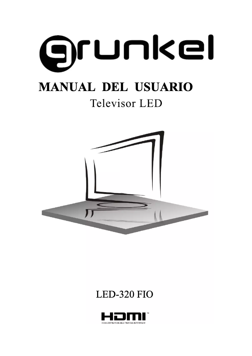 First page image of the manual for LED-320 FIO