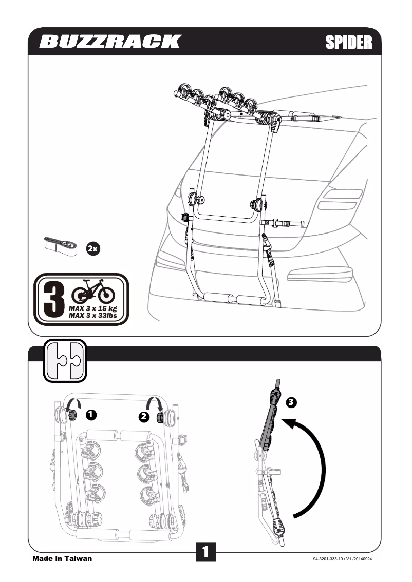 First page image of the manual for Spider