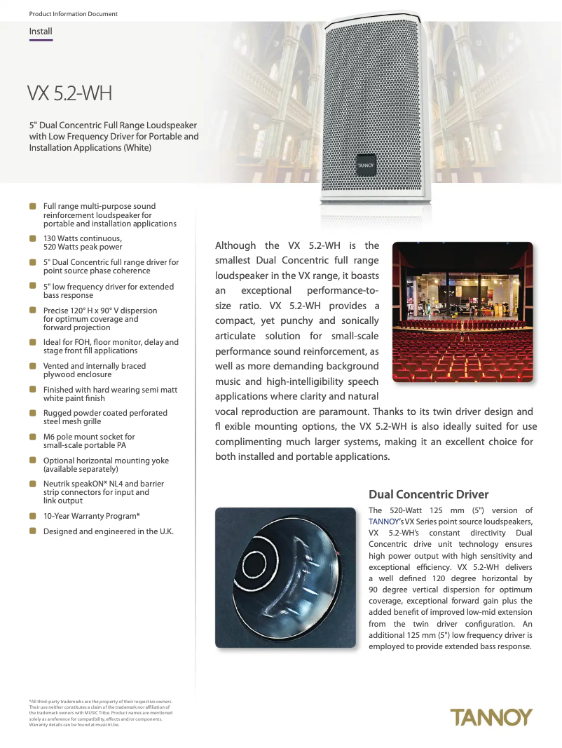 First page image of the manual for VX 5.2