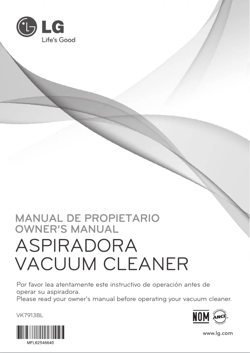 First page image of the manual for VK7913BL