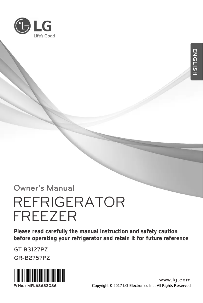 First page image of the manual for GT-B3127PZ