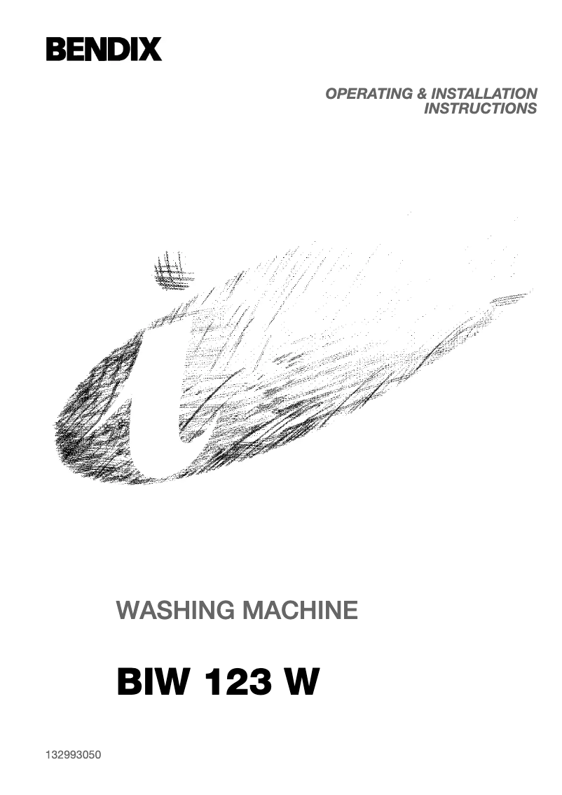 First page image of the manual for BIW123W