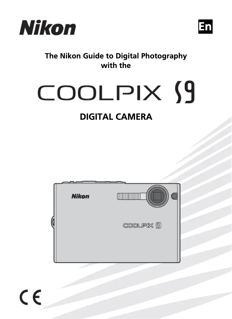 First page image of the manual for Coolpix S9