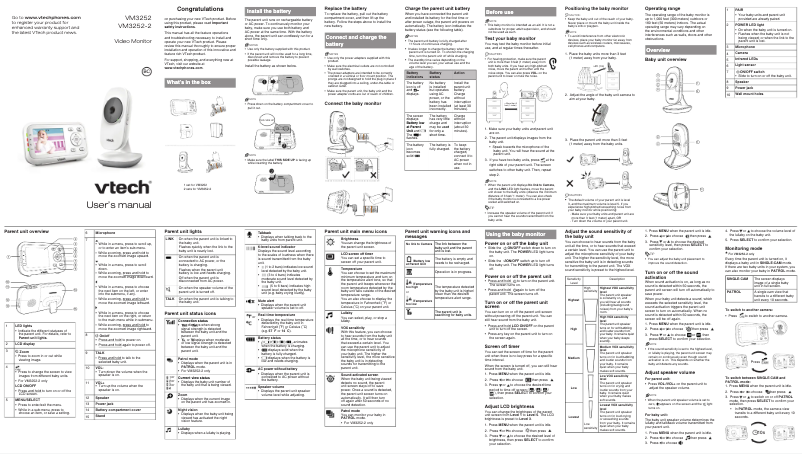 First page image of the manual for VM3252