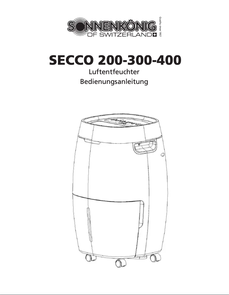 First page image of the manual for SECCO 200