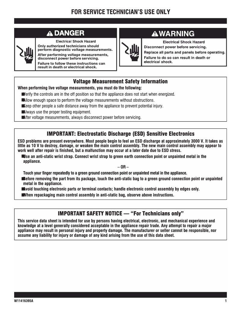 Page 1 of the manual User Manual Maytag MVW6200KW
