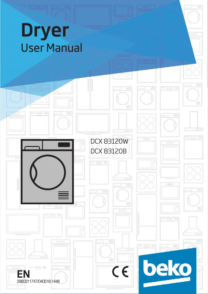 Page 1 of the manual User Manual Beko DCX83120