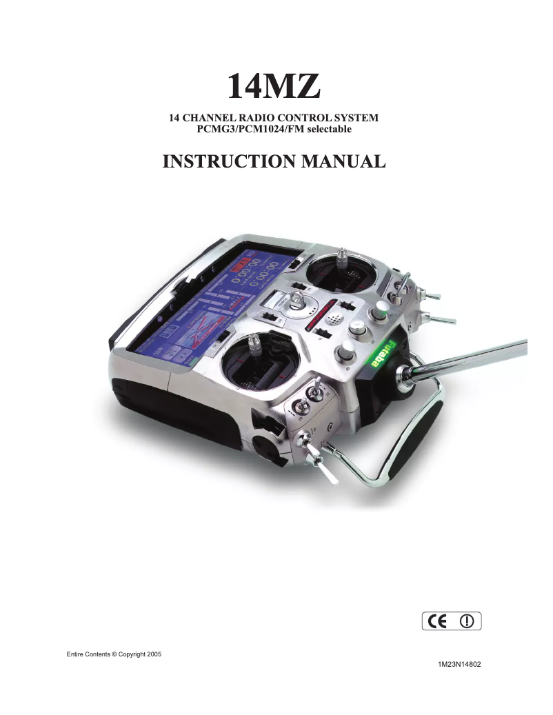 First page image of the manual for 14MZ