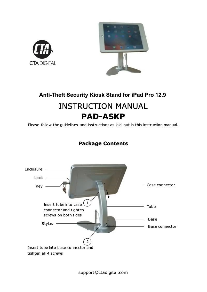 First page image of the manual for PAD-ASKP