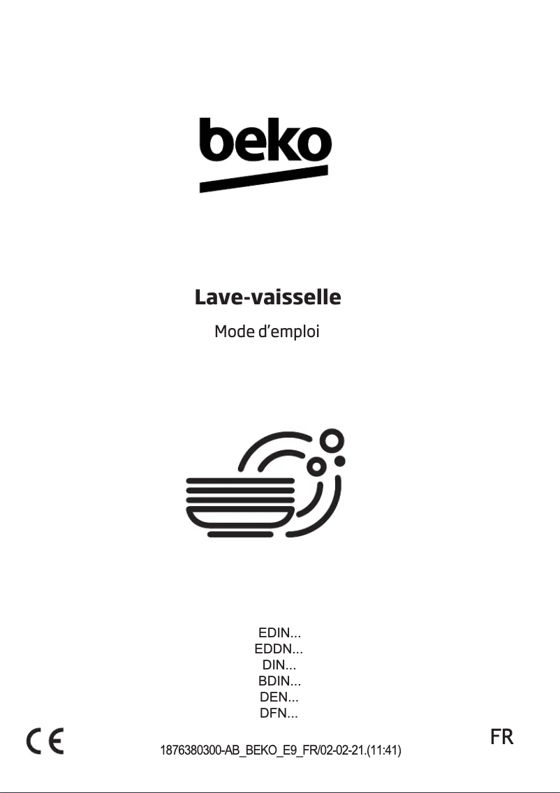 Page 1 of the manual User Manual Beko BDIN38660C