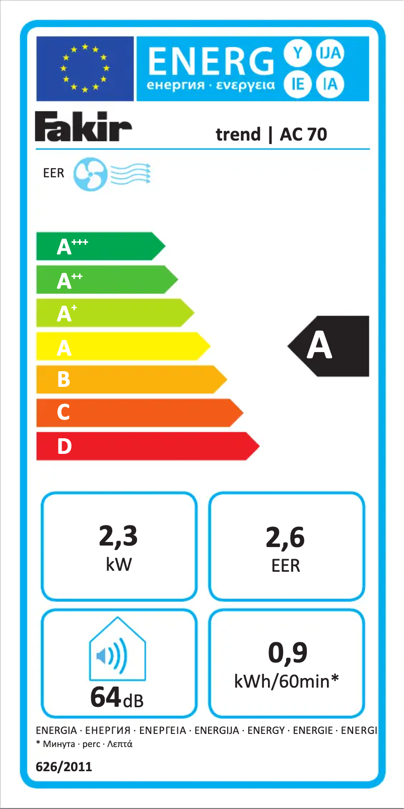 First page image of the manual for Trend AC 70