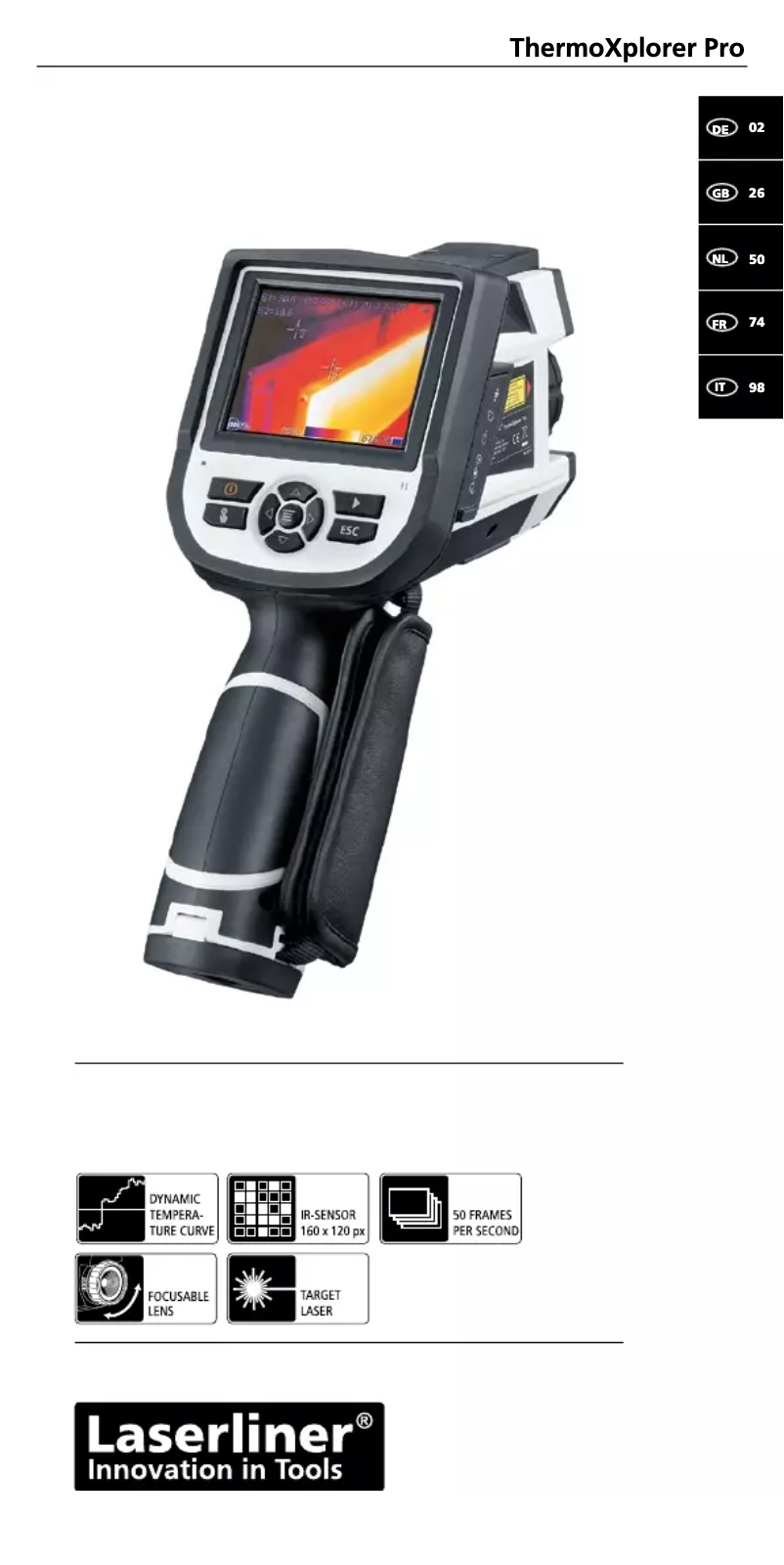 First page image of the manual for ThermoXplorer Pro